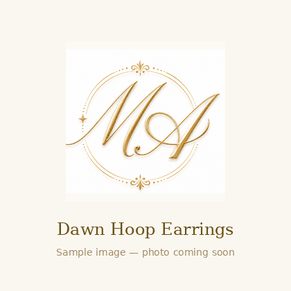 Dawn Hoop Earrings 25 mm — Maison Aurora jewelry